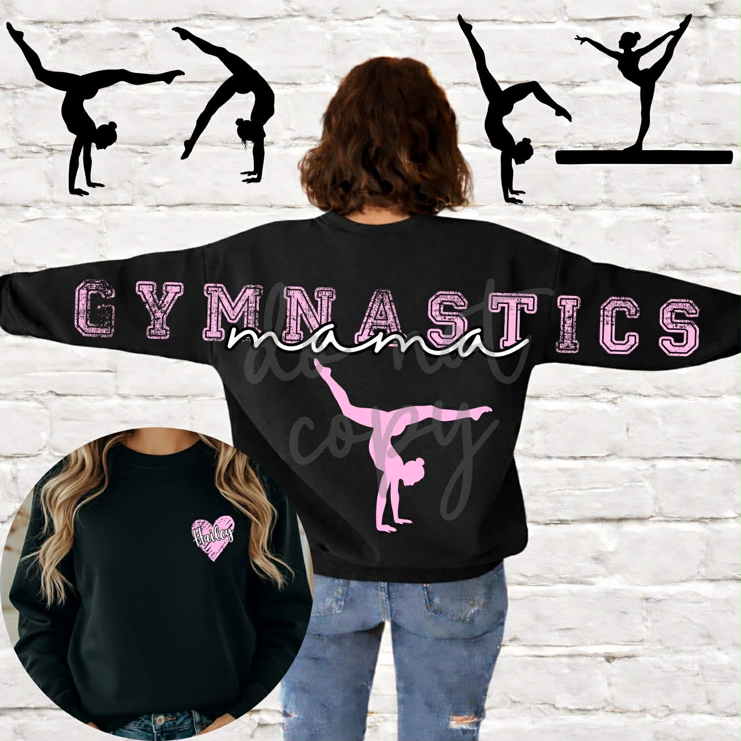 Gymnastics Mama Full Back Custom -ADULT