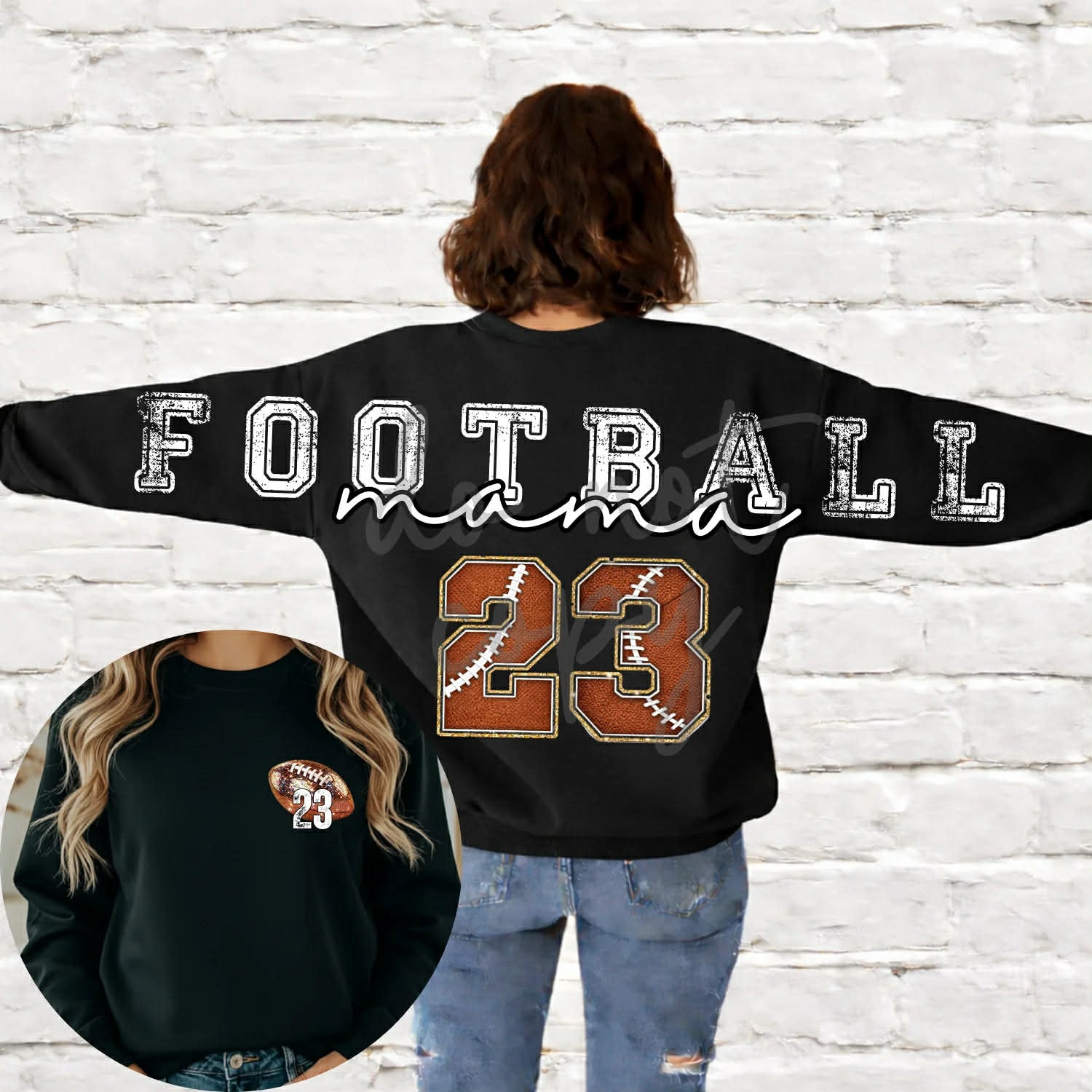 Football Mama Full Back Custom -ADULT