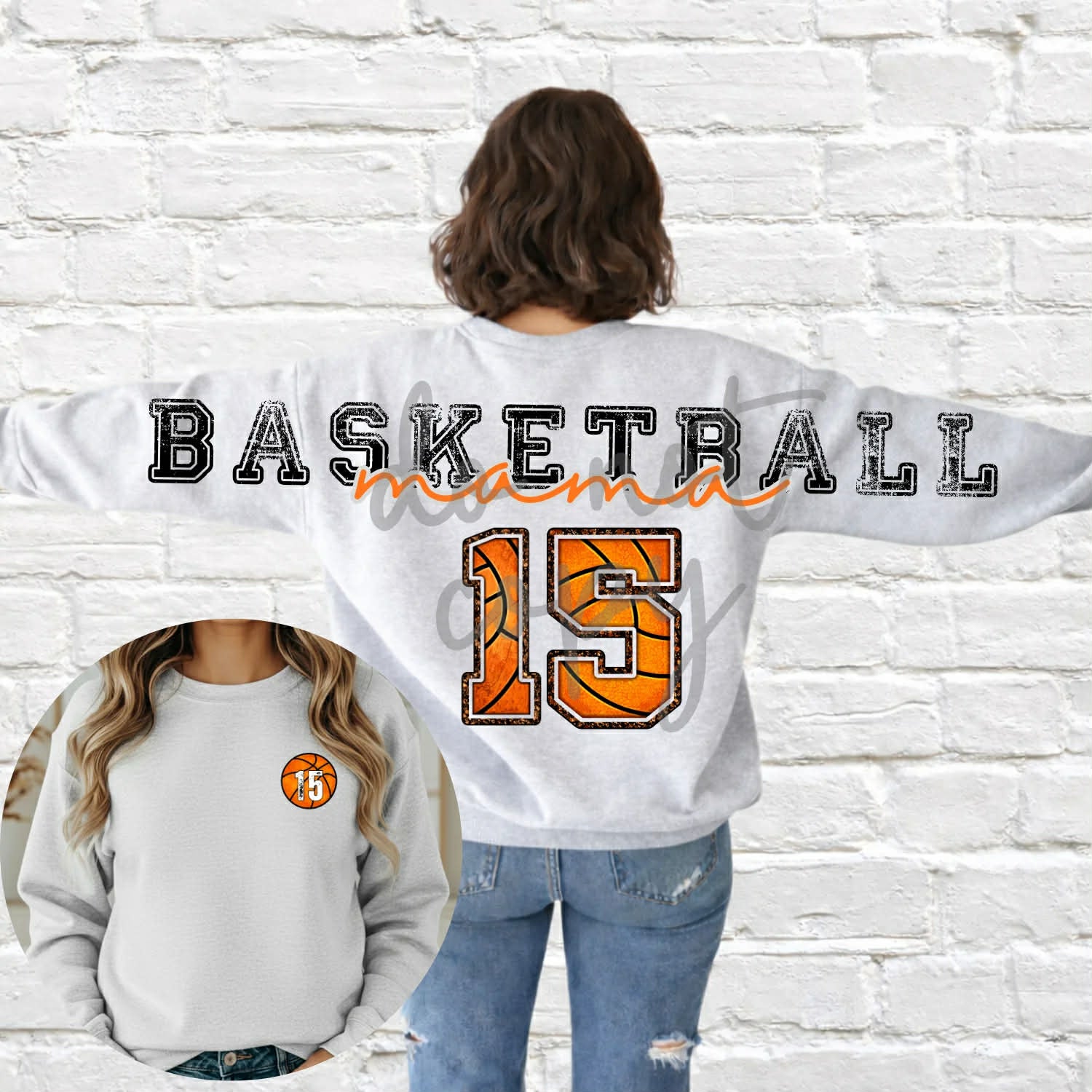 Basketball Mama Full Back Custom -ADULT