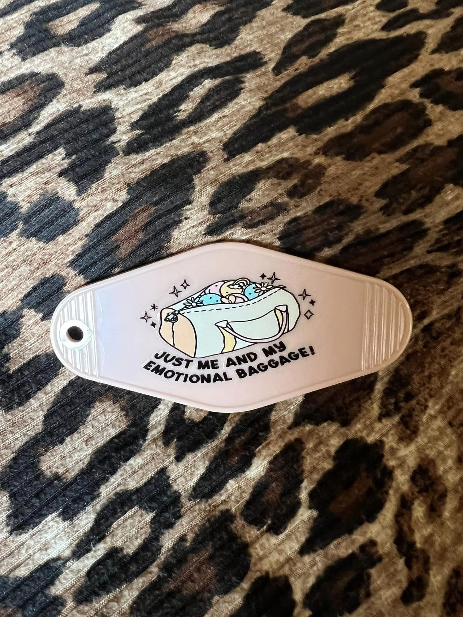 Emotional Baggage Hotel Keychain