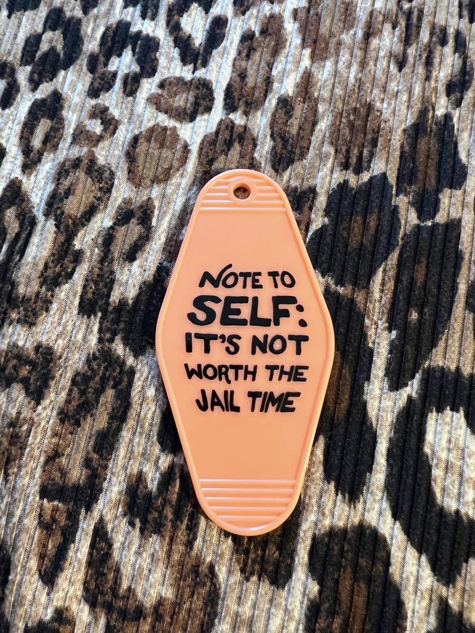 Jail Time Hotel Keychain