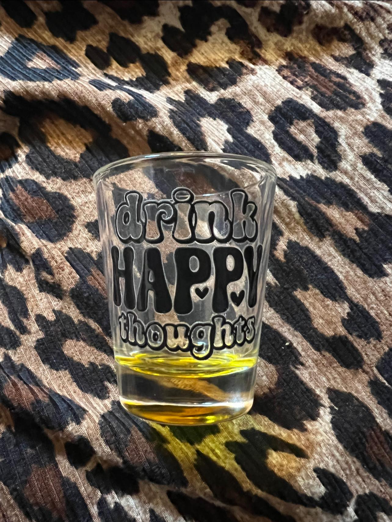 Happy Shot Glass