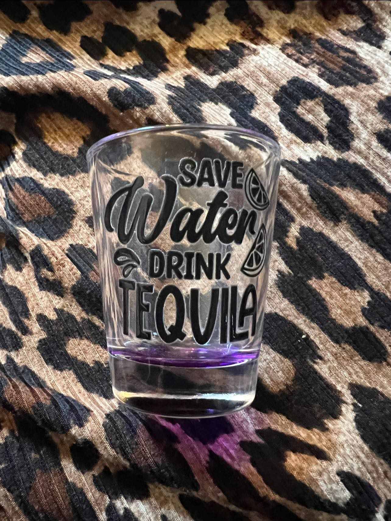 Save Water Shot Glass